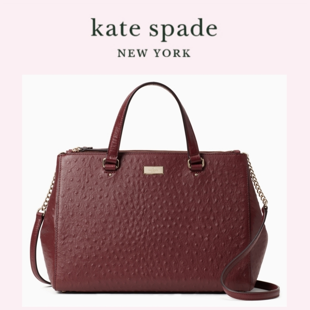 Kate Spade Bristol Drive Ostrich Cherrywood